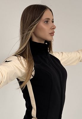 Превью  Полукомбинезон горнолыжный HIGH SOCIETY Emma Black/Cream